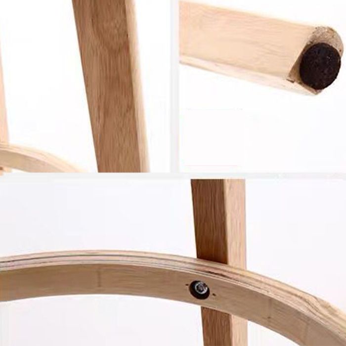 Taburete de bar de estilo escandinavo con taburete de mostrador de asiento cuadrado de madera para bar de cocina