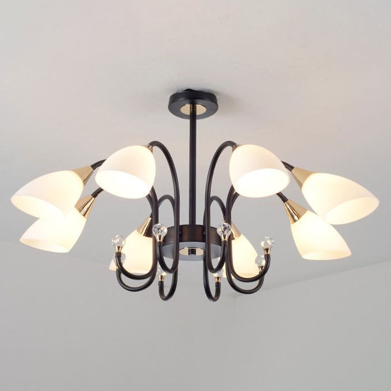 Accesorios de iluminación de lámpara de araña de spray de estilo moderno kit de luz colgante de múltiples cabezas