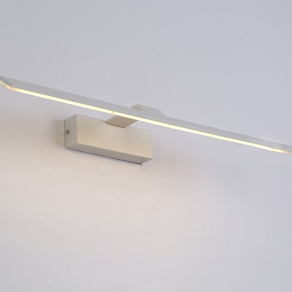 Minimalisme moderne Vanité de salle de bain en métal étanche en métal Lumières à LED acrylique linéaire