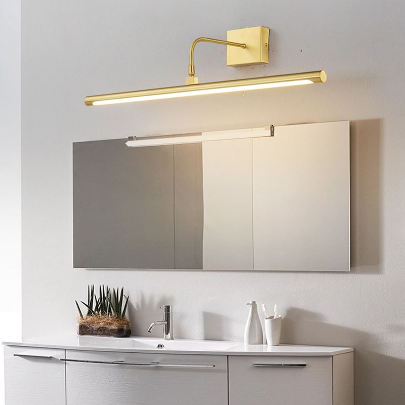 MODERNO MODIALE LUMI LINEAR LINEA LUCI DI VANITÀ DI VAITÀ IDEE LIMINE DELLA parete di rame per il bagno