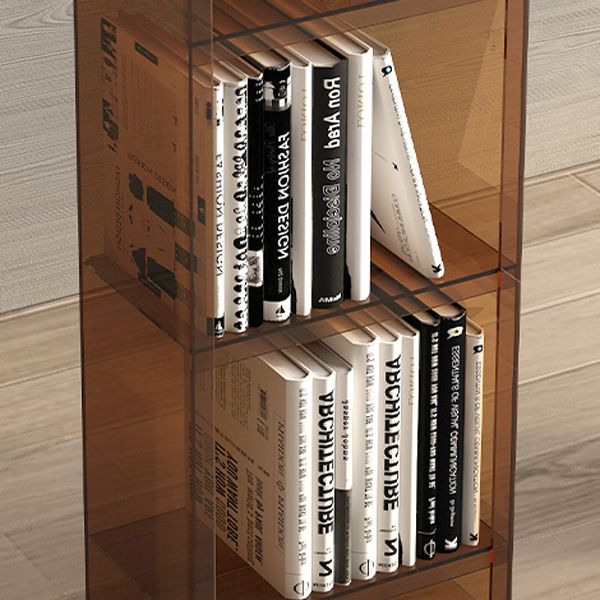 Acrylic Vertical Standard Bookshelf Scandinavian Closed Back Bookshelf