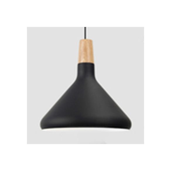 Nordic Coolie Shade Suspension Light Aluminum 7/10.5/15 Inch Wide 1 Head Pendant Light for Office Coffee Shop