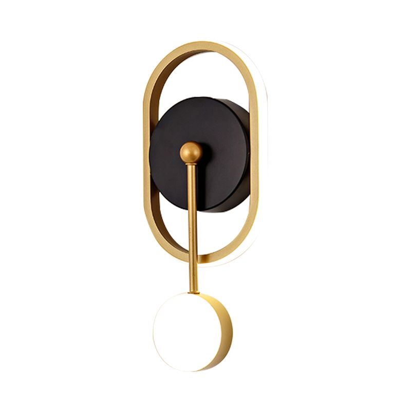 Contemporary Style Geometric Wall Mounted Lamps Metal 2 Lights Wall Mounted Lights