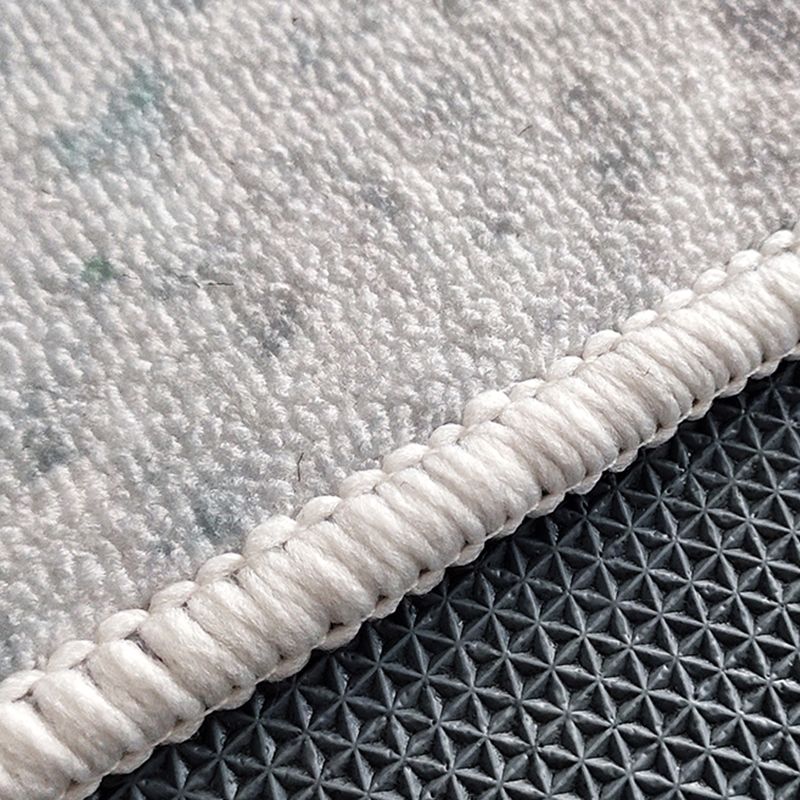 Tapis graphique en polyester en or léger tapis de support non glissant pour le salon