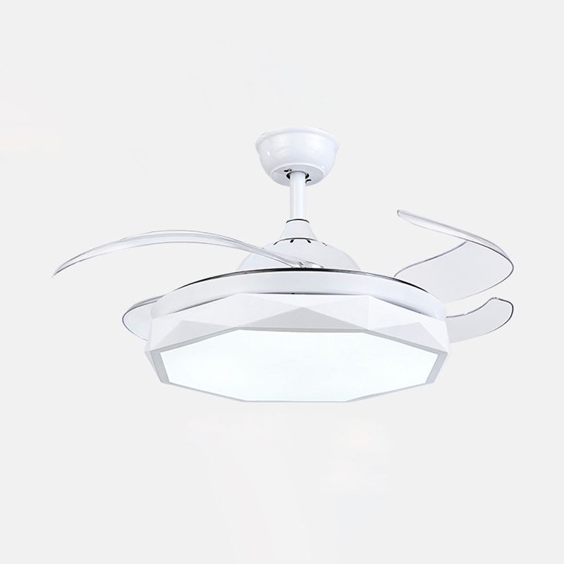 Facett Metall Semi Flush Mount Leuchte moderne 18,5 -Zoll
