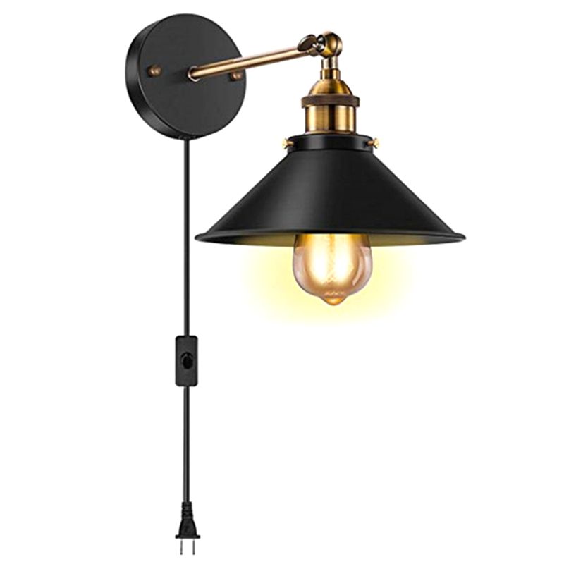 Retro Industrial Style Wandleuchte Beleuchtungskörper Metallische Wandleuchten für Bett