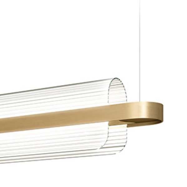 Modern Golden LED Ceiling Light Metal Kitchen Island Lighting for Room