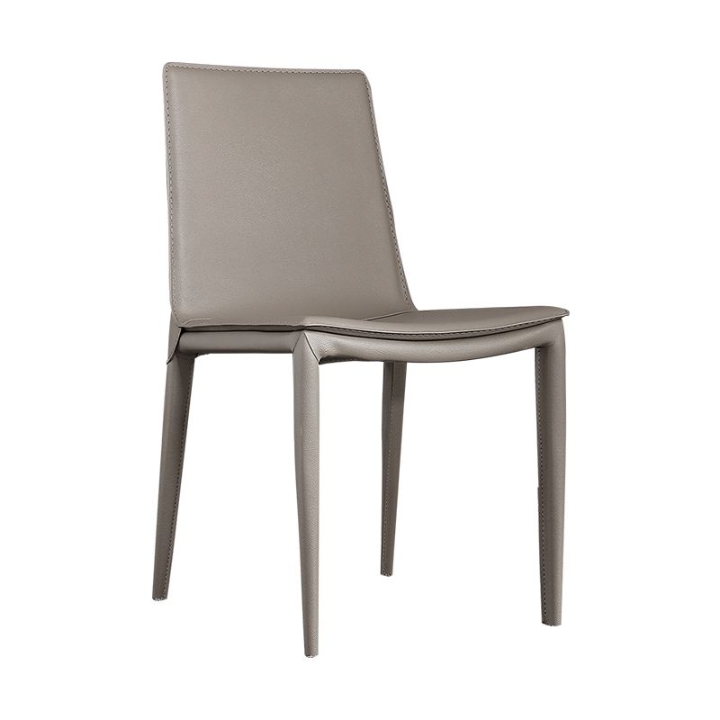 Faux Leather Dining Chairs Contemporary Armless Dining Chairs