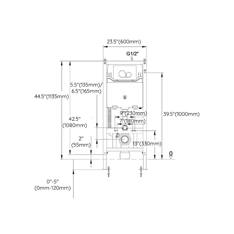 Modern Wall Hung Toilet Bowl 1-Piece Urine Toilet with Seat for Washroom