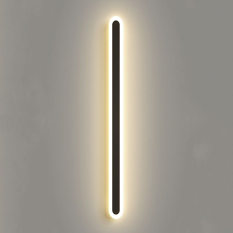 Linear Shape Metal Wall Light Modern 1 Light Wall Mount Light
