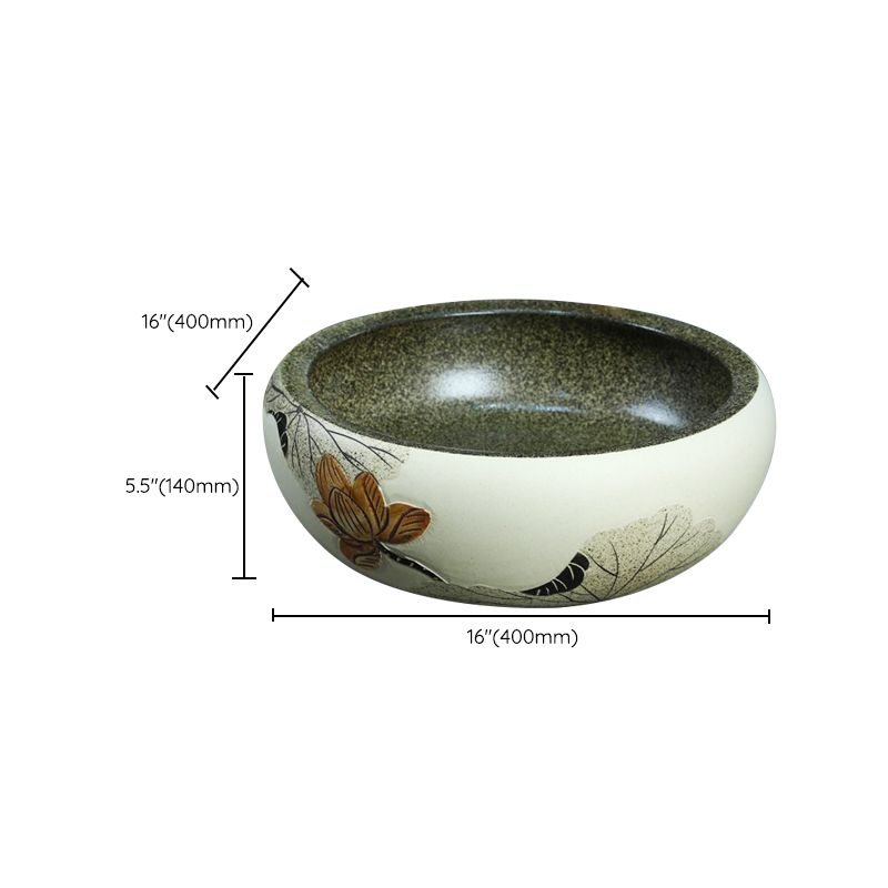 Porcelain Vessel Bathroom Sink Modern No Craftsmanship Vessel Bathroom Sink Only