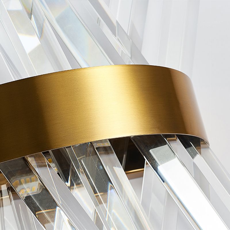 Lámpara de montaje de pared de cristal K9 de pared en forma de X en forma de X