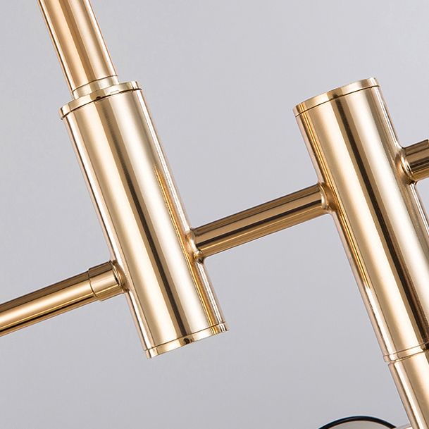 Modern Style Metal Chandelier Light Plane Shade Pendant Light for Living Room