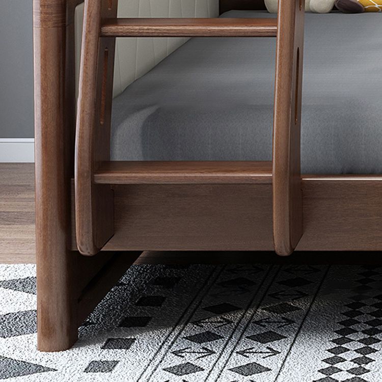 Mid-Century Modern Bunk Bed Gender Neutral Solid Wood Kids Bed