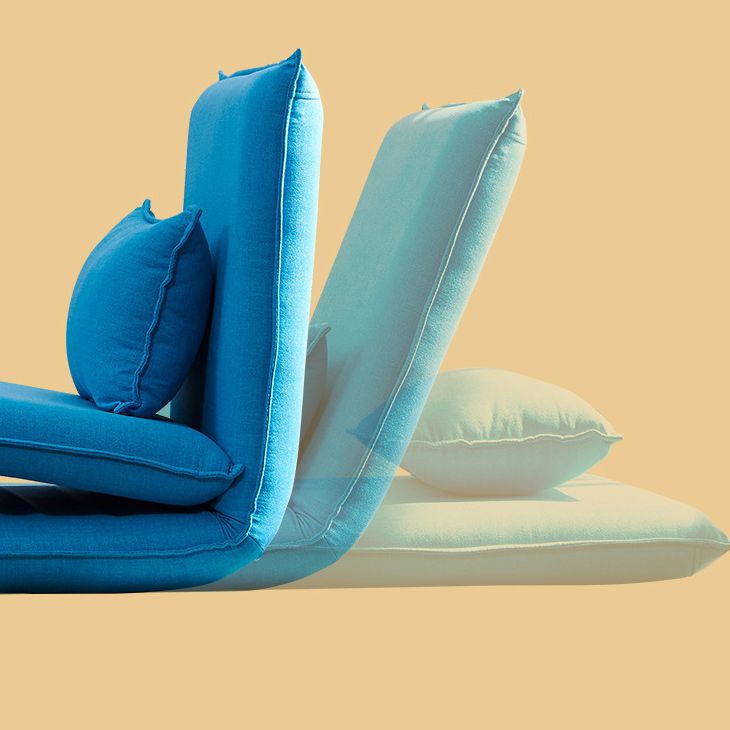 Scandinavian Pillow Included Sofa Futon Armless Convertible Sofa