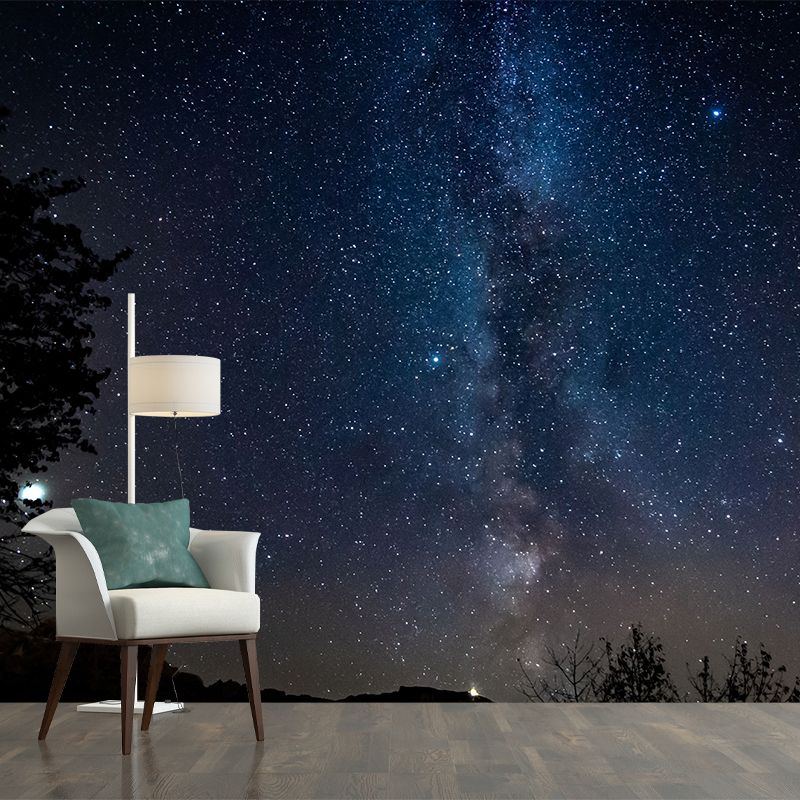 Mysterious Outer Space Wall Murals Stain Resistant Wall Art for Study Room