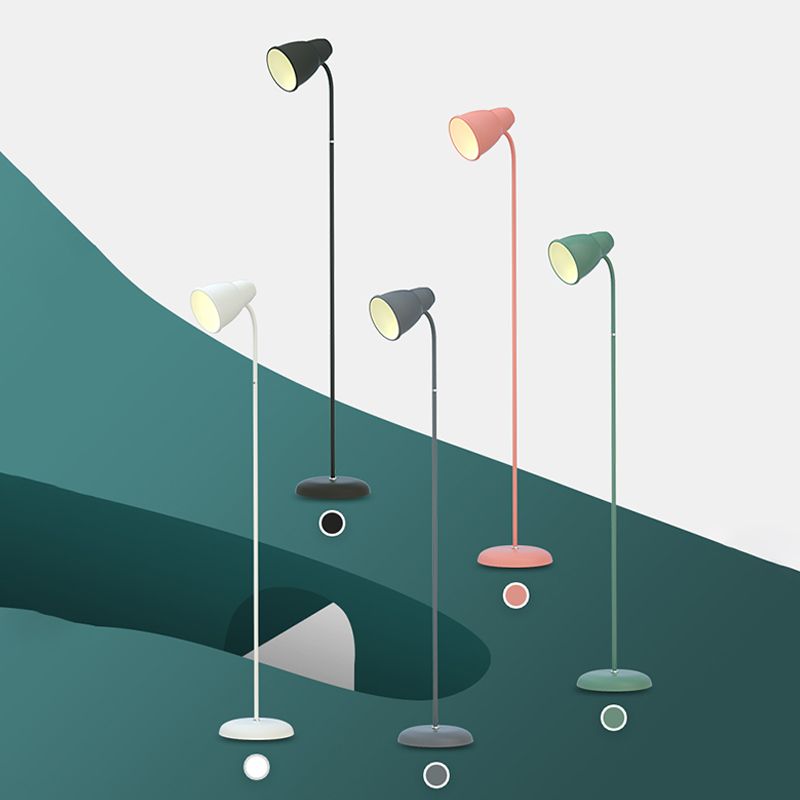 Geometric Metal Floor Light Modern Style 1 Light  Floor Light Fixtures