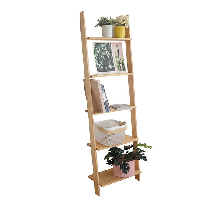 Ladder Shelf Bookcase Contemporary Bookshelf for Study Room Bedroom