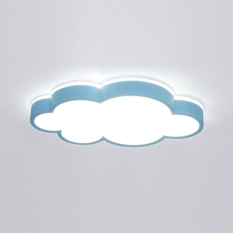 Nordic Style Flush Mount Cloud Metal LED Ceiling Light Fixture for Bedroom