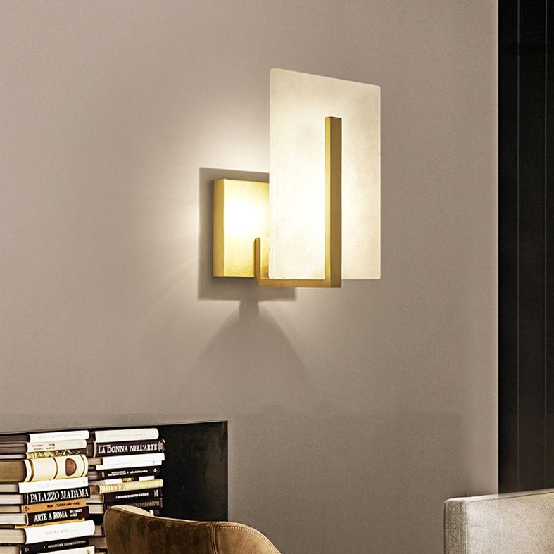Moderne einfache Wandleuchter 1 Kopf Marmorwand montierte Leuchte für Wohnzimmer