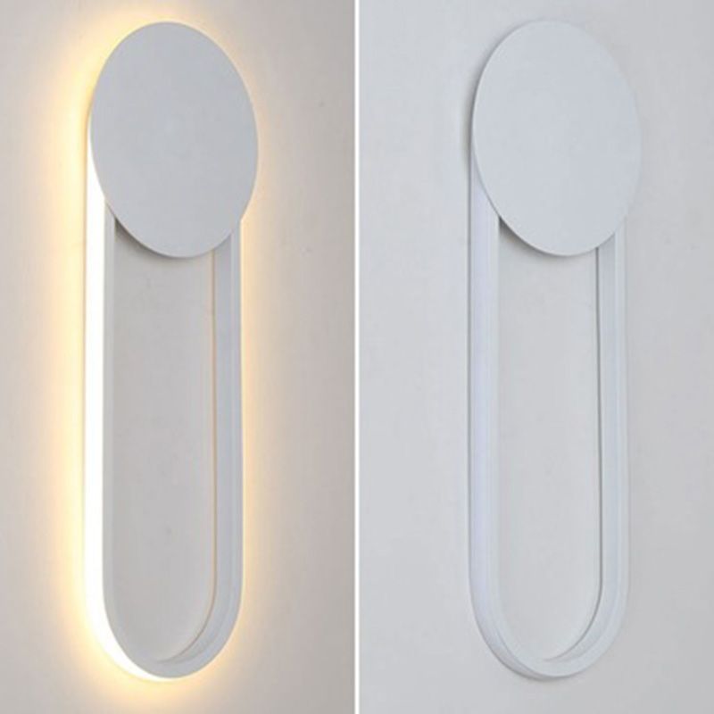 Geometric Line Design Minimalism LED Wall Lamp Post-modern Style Metal U-Shaped Sconce Lights