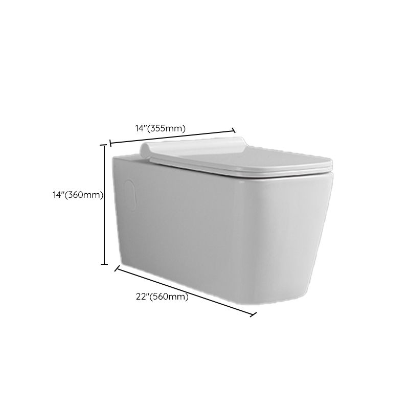 Modern Toilet Wall Mount One Piece Toilet Porcelain Urine Toilet