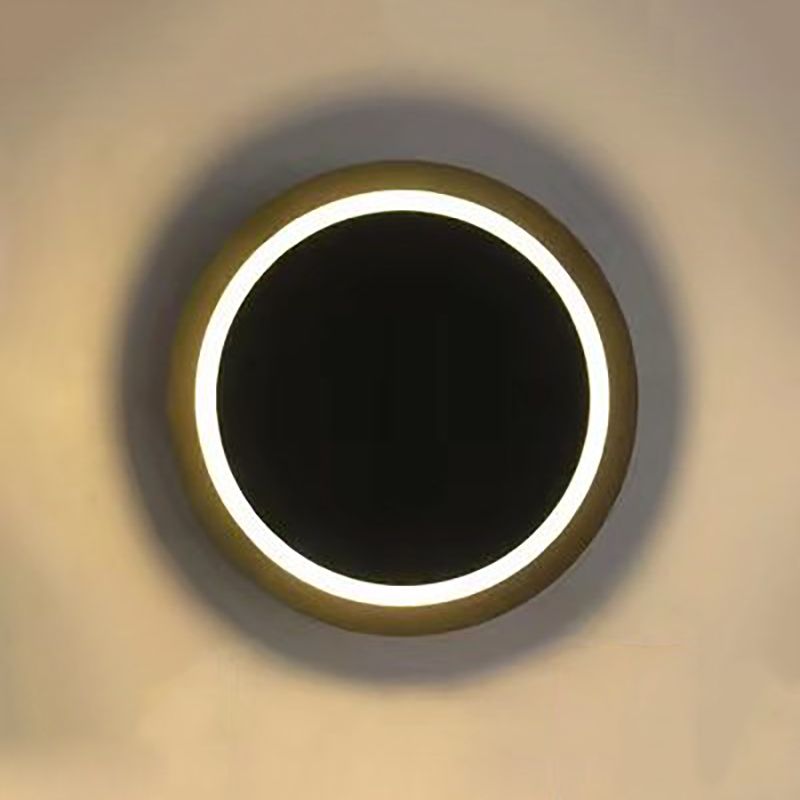 1 Light Geometry Wall Sconce Modern Style Metal Wall Lighting for Bedroom