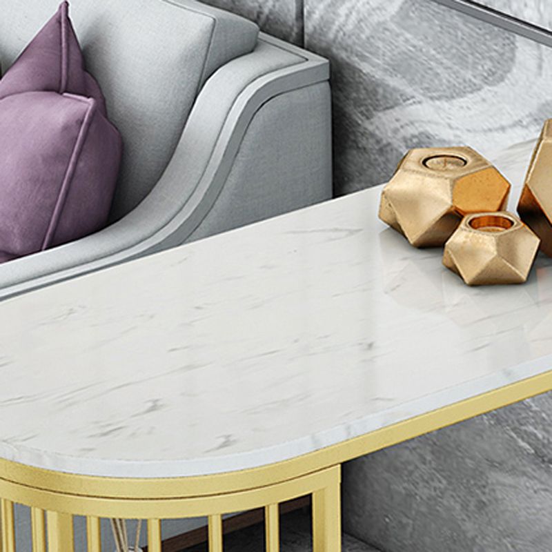 Glam 1/3 Pieces Bar Table Set Stone Counter Table with High Stools for Living Room