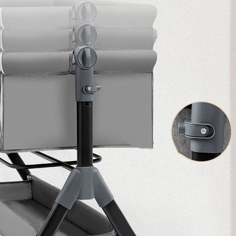 Metal and Fabric Crib Cradle Square / Rectangle Bedside Bassinet