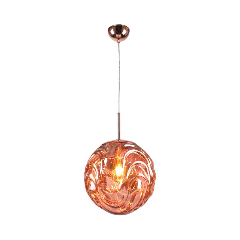 Zeitgenössischer 1 leichter Anhänger Licht mit schwarz/silber/blauem Glas Schatten Baiser hängende Deckenleuchte