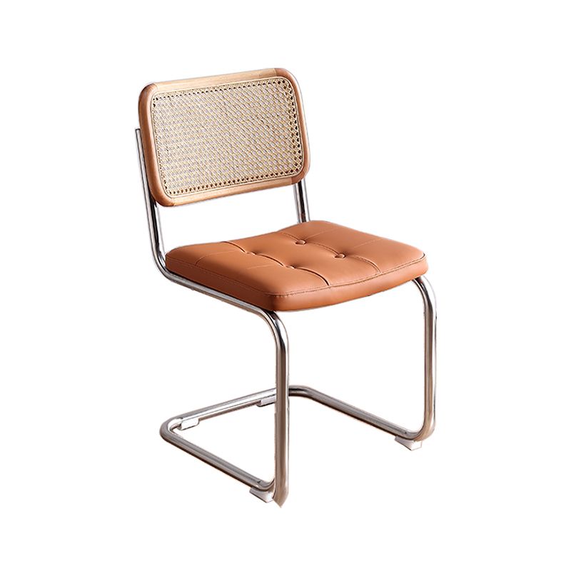 Silla de metal de estilo moderno Comedor Cocina Sillas laterales con respaldo abierto