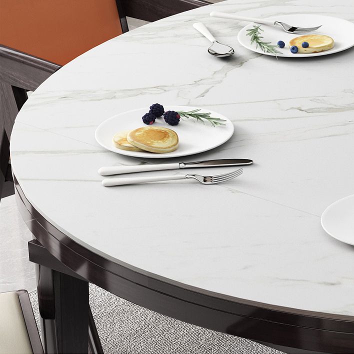 4 Legs Dining Table Sintered Stone Top Table for Home Kitchen Dinner