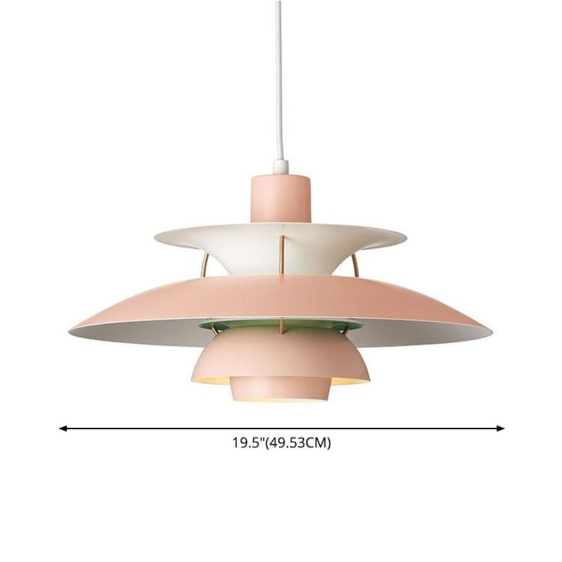 Modern Simplicity Geometric Hanging Pendnant Lamp Aluminum Hanging Pendant Lights for Restaurant
