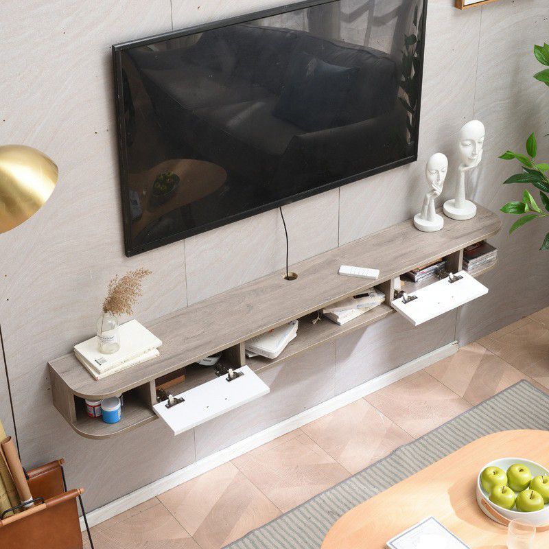 Scandinavian Wall-mounted TV Stand Engineered Wood TV Cabinet