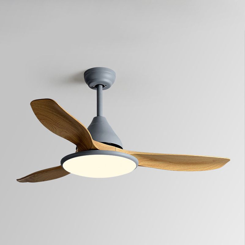 Unique Shape Metal Ceiling Fan Light Kids Style 1-Light Ceiling Fan Lamp for Living Room