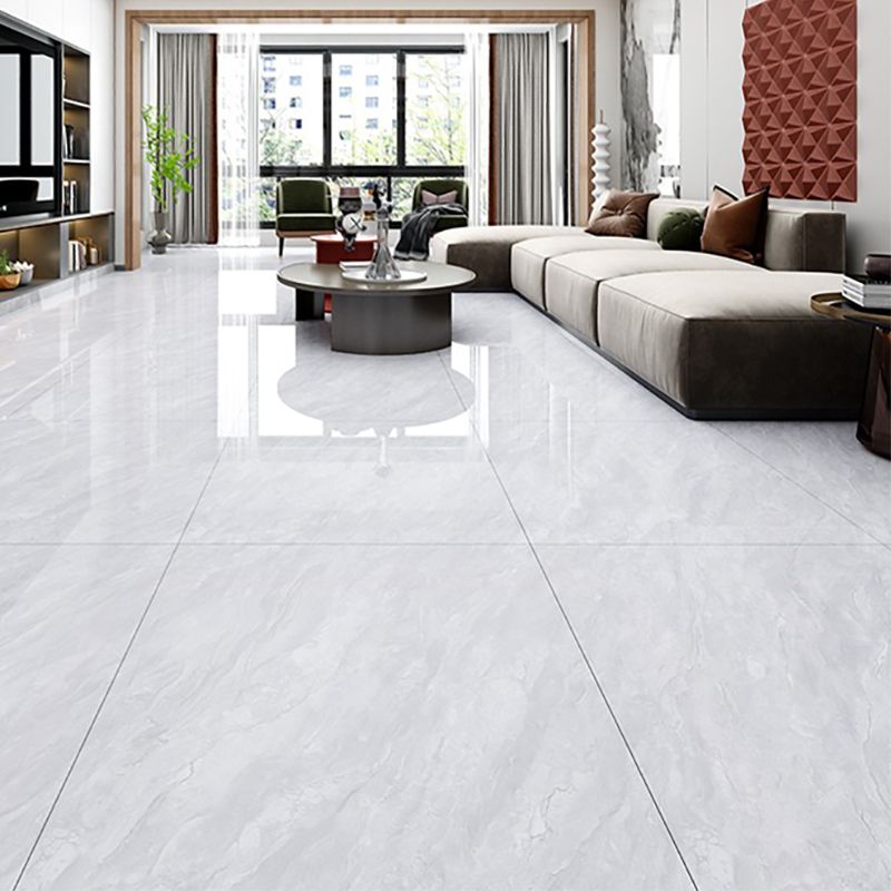 Polished Mixed Material Floor Tile No Pattern Singular Floor Tile