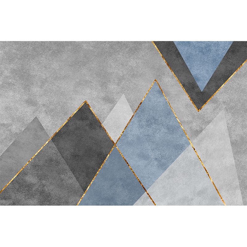 Funky Area Carpet Funky Contrast Panel Area Rug Polyester Washable Carpet with Non-Slip Backing