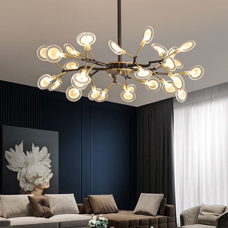Heracleum Wohnzimmer Kronleuchter Lampe geblasenes Glas 30 Lampen postmoderne Anhängerleuchte