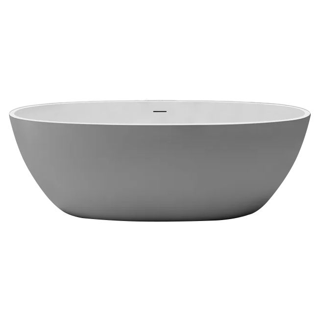 Antique Finish Oval Bathtub Freestanding Soaking Modern Bath Tub