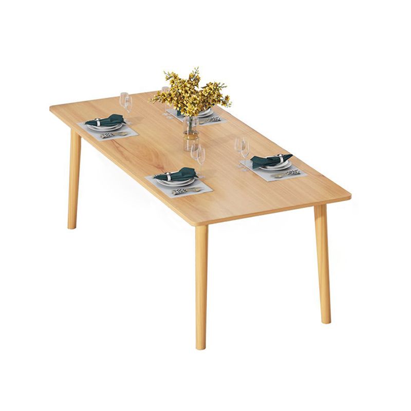 Industrial Wood Rectangle Dining Table Kitchen Standard Dining Table with 4 Legs