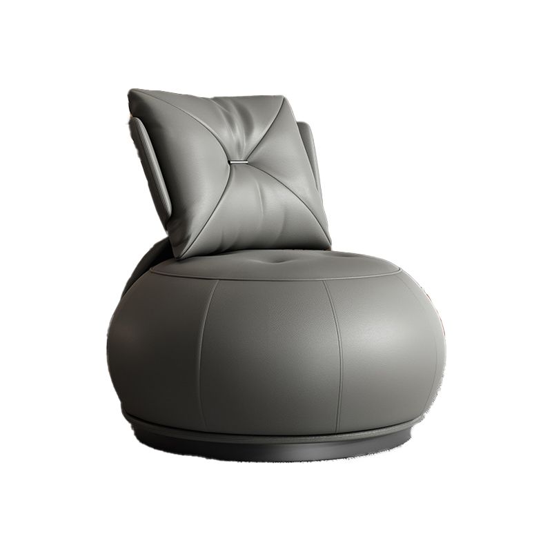 Contemporary Solid Color Lounge Chair Living Room Swivel Side Chair