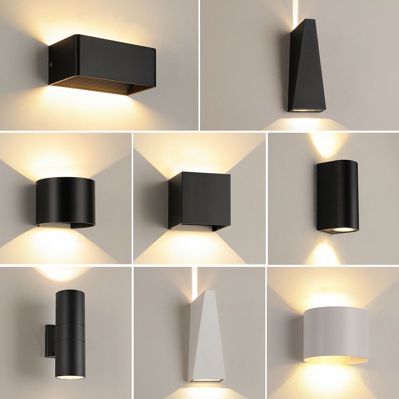 Lámina de montaje de pared de aluminio de pared de estilo geométrico de estilo geométrico en blanco y negro en blanco y negro