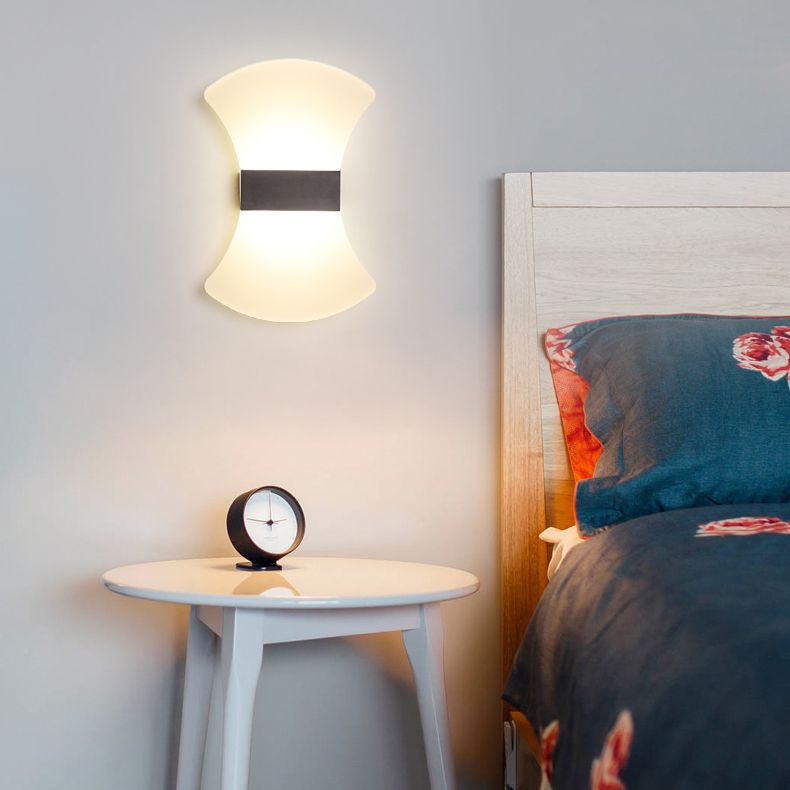 Geometry Shape Metal Wall Light Modern Style 1 Light Wall Mount Lamp