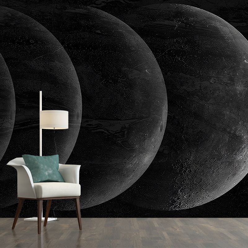 Photography Moon Eclipse Wall Murals Large Size Wall Covering for Bedroom Decoration