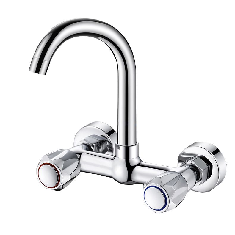 Contemporary Kitchen Bar Faucet Swivel Spout Wall Mounted Kitchen Faucet