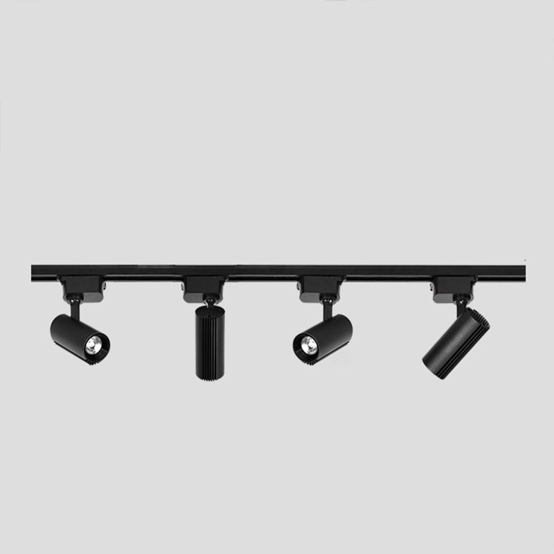 Lámpara de techo de riel LED de forma cilíndrica Montaje de aluminio moderno para sala de estar