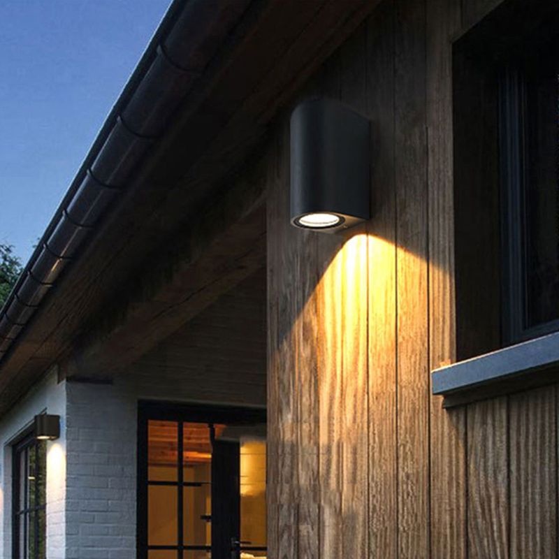 Stile moderno la lampada nera di scarpa da lampada geometrica in alluminio funce illuminazione sconde