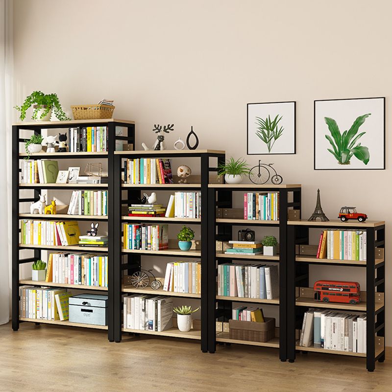 Scandinavian Open Back Shelf Bookcase Shelves Included for Home Office