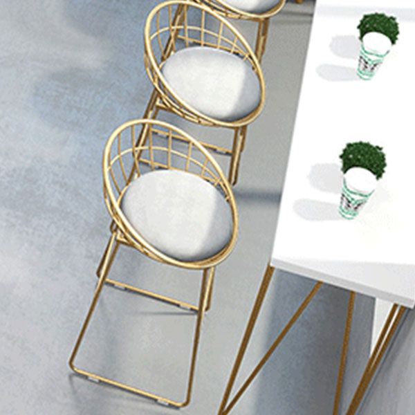 Solid Wood Bar Table Set Glam Rectangle 1/5/9 Pieces Counter Table