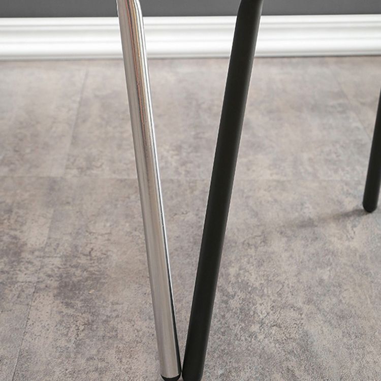 Ensemble de chaises en métal de style contemporain, chaises latérales à dossier ouvert pour cuisine et salle à manger